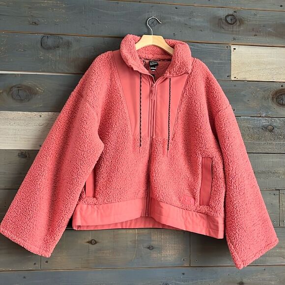 $130 Under Armour Women's Legacy Sherpa Full-Zip Jacket in Deco Rose NWT - Picture 4 of 12